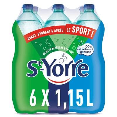 Saint Yorre Eau gazeuse minérale naturelle, 6x1,15L