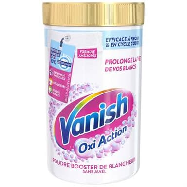 Vanish Détachant poudre oxiaction blanchisseur sans javel, 1,41kg