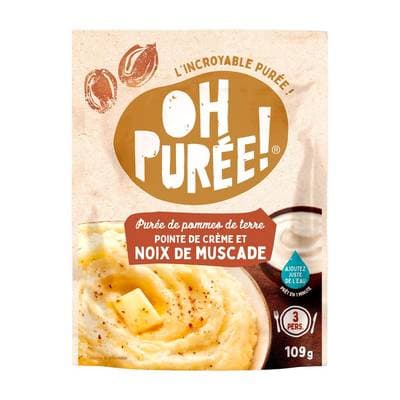 Oh Purée ! Purée de pomme de terre pointe de crème et noix de muscade, 109g