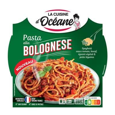 La Cuisine d'Océane Spaghetti Sauce Tomate,Bœuf égrené Végétal & Petit Légumes, 280g