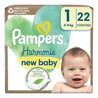 Pampers Harmonie - Couches Bébé 2 - 5 kg T1
