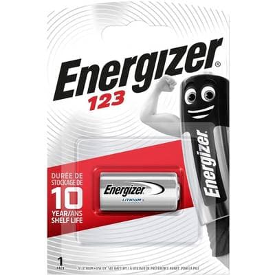Energizer Pile Lithium 123 3V, 1  pile