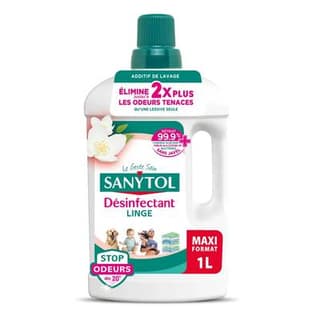 Sanytol Désinfectant Linge Stop Odeurs Fleurs Blanches, 1L