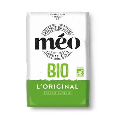 Méo Café Moulu 100% Arabica Bio, 500g