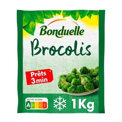 Bonduelle Brocolis en petite fleurette précuit vapeur, 1kg