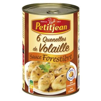 Petitjean 6 Quenelles de Volaille Sauce Forestière, 400g