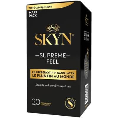 Skyn Préservatifs sans latex Skyn supreme feel, 20 préservatifs