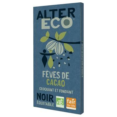 Alter Eco - Commerce Equitable - Chocolat noir éclats de fèves de cacao Bio