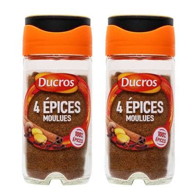 Ducros Mélange 4 épices moulues, Lot de 2x37g