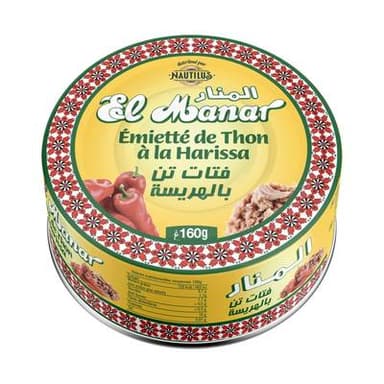El Manar Emietté de thon à la harissa, 160g