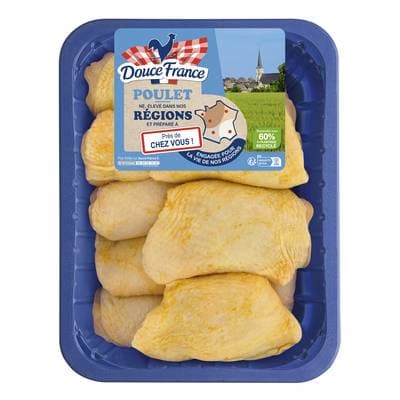 Douce France Hauts de Cuisse de Poulet Jaune, 1,5kg