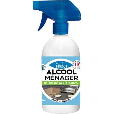 Phébus Alcool ménager en pulvérisateur parfum pomme verte, 50cl