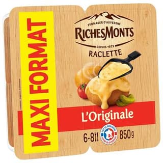 Richesmonts Raclette Nature, 850g