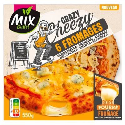 Mix Buffet Pizza cheezy 6 fromages, 550g