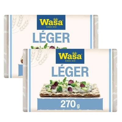 Wasa Tartine Croustillante Léger, Lot de 2x270g