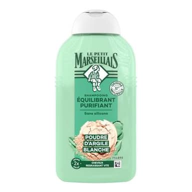Le Petit Marseillais Shampoing Équilibrant Purifiant Cheveux regraissant vite Argile, 250ml