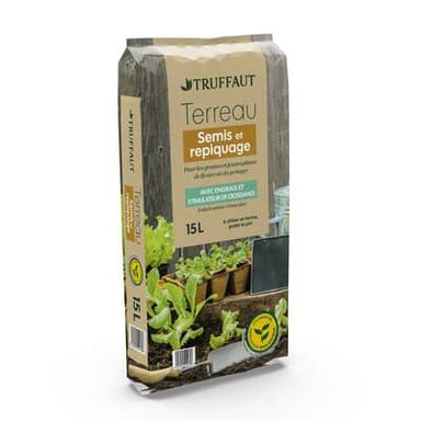 Truffaut Terreau pour Semis, Bouturage et Repiquage, 15L