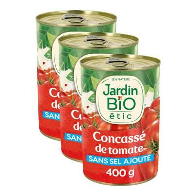 Jardin Bio Etic - Concassé de Tomate en Morceaux Bio sans sel ajouté