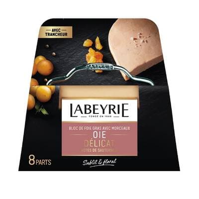 Labeyrie Bloc de Foie Gras d'Oie avec Morceaux, 6/10 parts - 285g