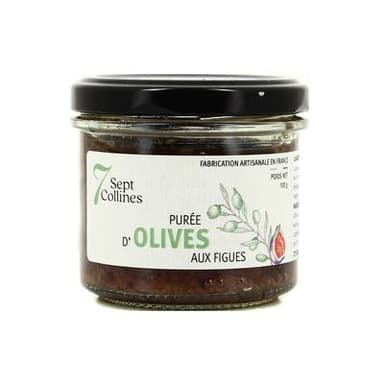 Sept Collines Purée d'olives aux figues - Conserverie Artisanale, 100g