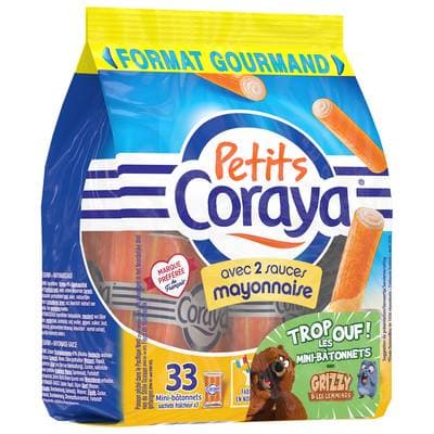 Coraya P'tits Coraya Sauce Mayonaise, 33 bâtonnets - 338g