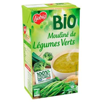Liebig Soupe Mouliné de Légumes Verts Bio, 1L