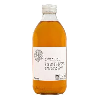 Tensaï Tea Thé vert glacé citron fleur de sureau bio, 33cl