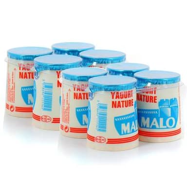 Malo Yaourts nature, Lot de 2 - 4x125g