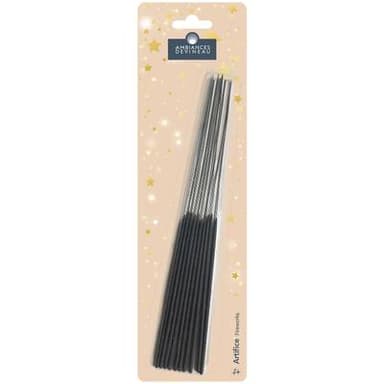 Ambiances Devineau Maxi cierges étincelants 25cm, 10 pièces