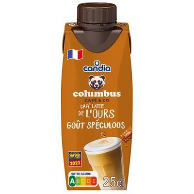 Columbus Café & CO - Boisson lactée café latte de l'Ours spéculoos