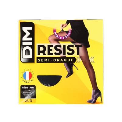 Dim Collant semi-opaque noir Beauty Resist 25D, Taille 4 25 D