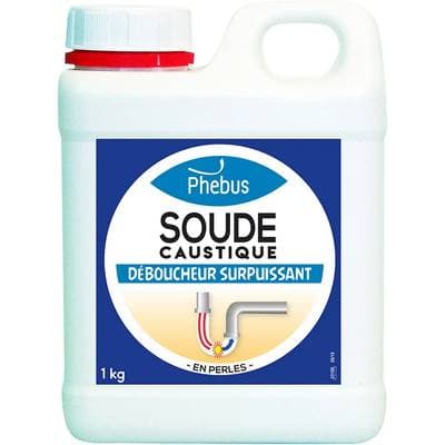 Phébus Soude caustique deboucheur surpuissant en perles, 1kg