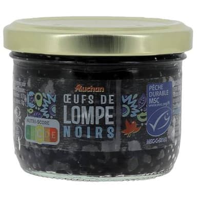 Auchan Oeufs de Lompe Noirs, 100g