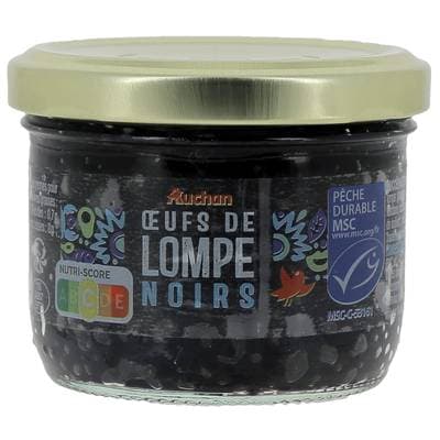 Auchan Oeufs de Lompe Noirs, 100g