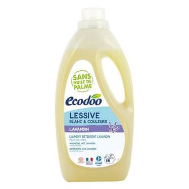Ecodoo Lessive blanc et couleur, Lavandin  Ecocert, 2L