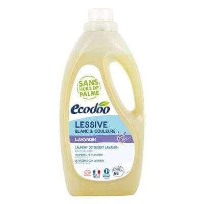 Ecodoo Lessive blanc et couleur, Lavandin  Ecocert, 2L