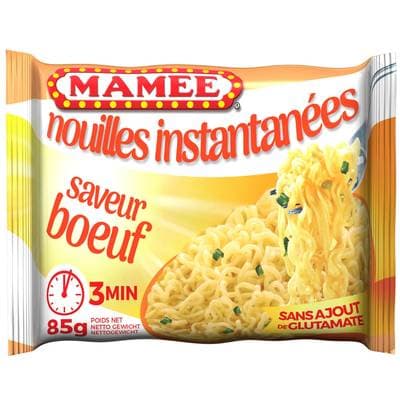 Mamee Nouilles instantanées saveur boeuf en sachet individuel, 85g