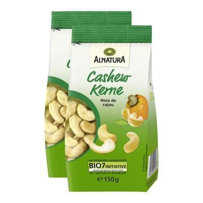 Alnatura Noix de cajou bio, Lot de 2x150g