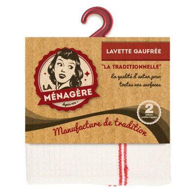 3061050320309 - La Ménagère - Lavette gaufrée la traditionnelle