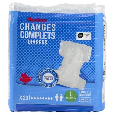 Auchan Change complet L, 20 changes