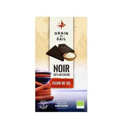 3760226260509 - Grain de Sail - Chocolat Noir Fleur de sel 100g Bio