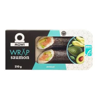 Mowi Wrap Saumon Avocat, 2 pièces