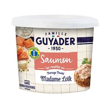 Guyader Madame Loïc Tartinable de Saumon Fromage Frais, 120g