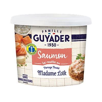 Guyader Madame Loïc Tartinable de Saumon Fromage Frais, 120g