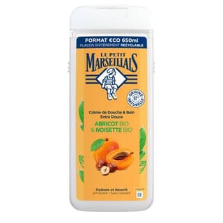 Le Petit Marseillais Crème de douche & bain Extra Douce Abricot BIO & Noisette BIO, 250ml