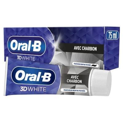 Oral B Dentifrice 3D White Charbon, 75ml