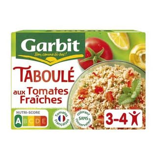 Garbit Taboulé aux tomates fraîches, citron, menthe et huile d'olive vierge, 525g