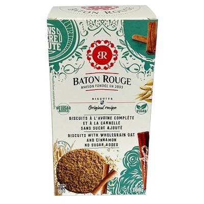 3592860061309 - Baton rouge - Biscuits Avoine Complète et Cannelle Sans Sucre Ajouté