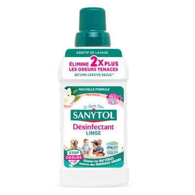 Sanytol Désinfectant Linge Anti-Odeurs Parfum Fleurs Blanches, 500ml