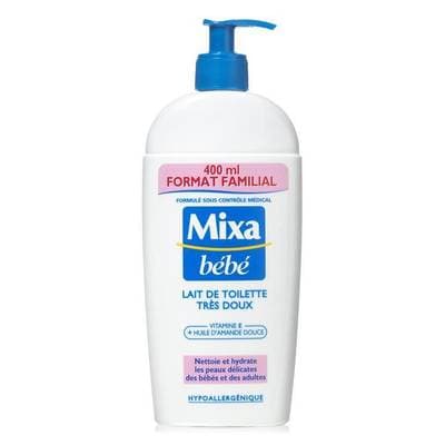 Mixa Bébé Lait de toilette très doux, 400ml